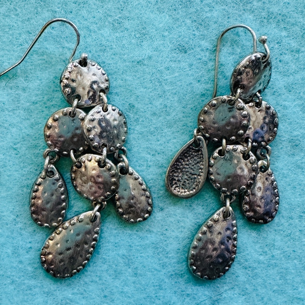 Silver Cactus Earrings